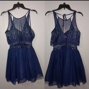 Blue Homecoming dress